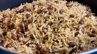 HOW TO COOK JAMAICAN GUNGO RICE AND PEAS RECIPE [upl. by Nata102]