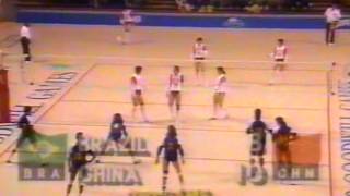 Womens Volleyball  Goodwill Games 1990  Semifinal  Brazil x China [upl. by Latsyrcal]