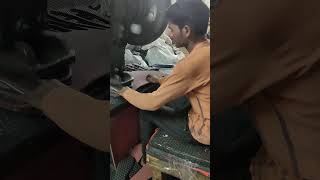 Chappal cutting in factory chappl kaise banta hai chappalfactory machine chappal factory [upl. by Deevan]