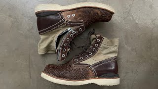 A Closer Look  Visvim 7Hole 73Folk Boot [upl. by Minsk6]