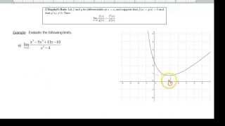 Screencast 282 Using Lhopitals with zero [upl. by Herrington472]