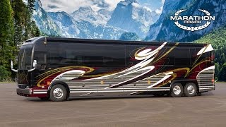 Marathon Coach 2016 Show Coach 1225 Prevost Luxury Motorhomes X345 Double Slide [upl. by Stavro]