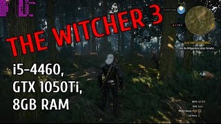 The Witcher 3  HIGH SETTINGS NO HAIRWORKS AA SSAO FPSampTEMP TEST i54460 GTX 1050 Ti 8GB RAM [upl. by Labana779]