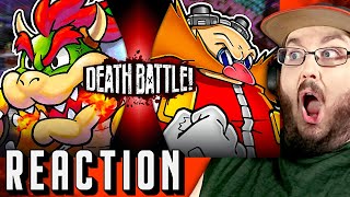 Bowser VS Eggman Mario VS Sonic  DEATH BATTLE REACTION [upl. by Janyte]