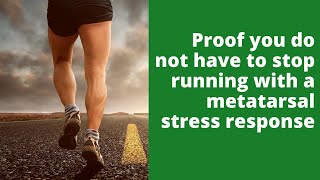 Proof you do not have to stop running with a metatarsal stress response [upl. by Ellery]