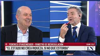 Federico Sturzenegger quotAl gobierno le sobra corajequot [upl. by Aek]