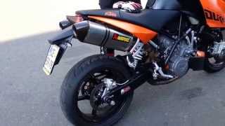 KTM SuperDuke 990 wAkrapovic exhaust [upl. by Trevlac]