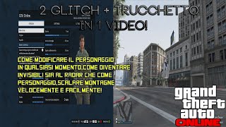 GTA Online MODIFICA PERSONAGGIO QUALSIASI MOMENTO  INVISIBILITà RADARCORPO  TRUCCO MONTAGNE 117 [upl. by Plusch]