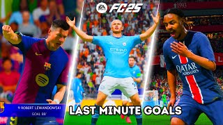 FC 25 UEFA Champion League Round 2  Last Minute Goal Celebrations Pt 1 ⚽💯💯 [upl. by Buyers]