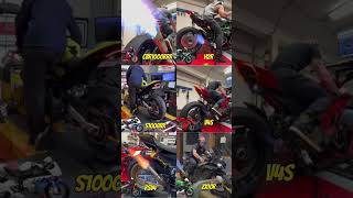 Check out the most powerful 1000cc motorbike sound cek sound 1000cc cbr1000rr H2r S1000rr v4s r1 zx [upl. by Dorey]