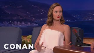 Emily Blunt Seeks To Understand Testicle Pain  CONAN on TBS [upl. by Wait]