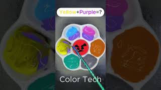 Purple To All Color Mixing  Which color do you like🎨✨asmr colormixing satisfying [upl. by Attenod181]