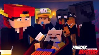 Minecraft MURDER MYSTERY  THE NEIGHBOR IS FINALLY DEAD BUT WHO KILLED HIM [upl. by Nekcarb943]