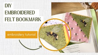 Embroidery Corner Bookmark Tutorial [upl. by Emili]