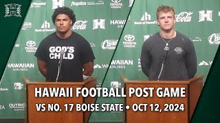 Robinson amp Schager Postgame vs Boise State  Oct 12 24 [upl. by Earased]