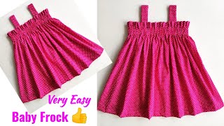 Very Easy Baby Frock Cutting and stitching Full Tutorial  Baby Frock [upl. by Ellehsar474]