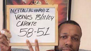 NEFTALI ÁLVAREZ NUMEROLOGIA BINGO6048 pale0260hoy 15112024 [upl. by Yniffit]