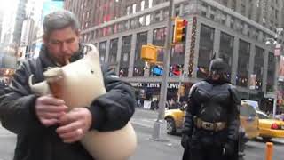 Presenting Petar Mesin Performing With The Croatian Diple Instrument At Times Square [upl. by Missy]