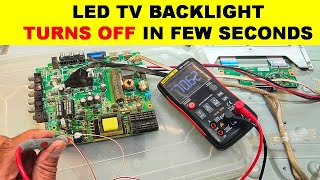 771 LED TV Backlight Turns OFF Few Seconds After Power ON [upl. by Roscoe837]