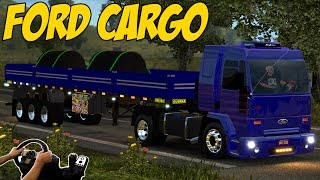 FORD CARGO  TRANSPORTANDO BOBINAS  VOLANTE G27 [upl. by Annonyw889]