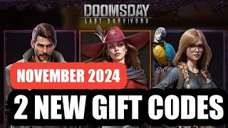 Doomsday Last Survivors New Codes November 2024  Doomsday Last Survivors Redeem Code [upl. by Imoin850]