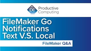 FileMaker Go Text Notifications  Alerts and reminders for field personnel and technicians [upl. by Maighdlin]