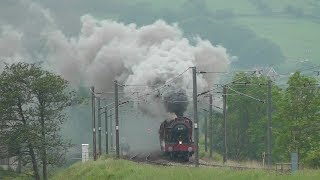 5972 Hogwarts Castle Olton Hall on fine form on The Wizards Express  7th June 2014 [upl. by Pepillo]