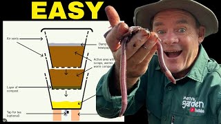 EASY BEGINNER Productive Worm Farm quotSTEP BY STEPquot [upl. by Ahscrop627]