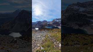 Scrambling up south slope to Greater Pharaoh Peak  Sep 28 2024 mountains banff hiking [upl. by Jerman]