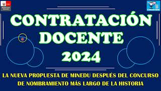 LA NUEVA PROPUESTA DEL CONTRATO DOCENTE 2024 [upl. by Lletram]