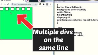 Multiple divs on the same line in HTML CSS  Align 2 DIV tags in same line in HTML  Bootstrap div [upl. by Elleiad]