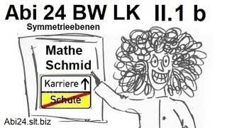 Das Abitur 2024 Baden Württemberg Wahlteil Ag II1b Symmetrieebenen  Mathematik vom Mathe Schmid [upl. by Firooc]