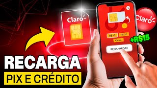 Como fazer 👉RECARGA CLARO ONLINE via PIX e Cartão de Crédito SUPER FÁCIL e RÁPIDO [upl. by Lebazej]