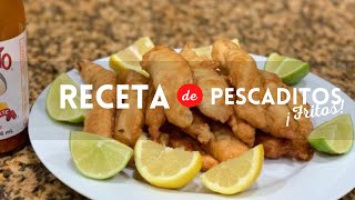 Receta de tiritas de pescado  Cómo hacer pescaditos fritos  Cocina Vital [upl. by Charleen]