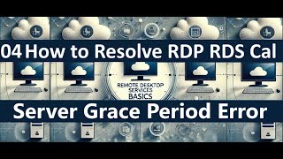 04 How to Solve amp Extend RDP RDS CAL License Server Grace Period Error 120 Days CAL rds rdp [upl. by Dadinirt413]