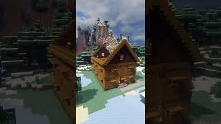 Simple Spruce House  Minecraft Timelapse Shorts [upl. by Eserrehs700]