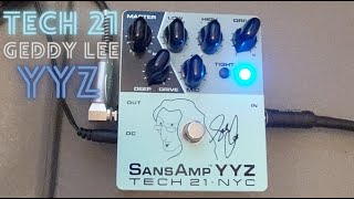 Tech 21 Geddy Lee YYZ  Test [upl. by Yllet830]