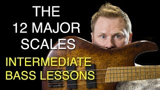 Learn Bass  The 12 major scales explained [upl. by Mungo221]