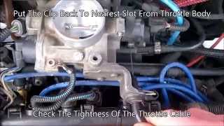 Fiat Punto 12 8v  How To Adjust Throttle Cable  More Power Fiat FIRE [upl. by Ynnij434]