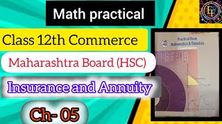 Math practical book class 12th Commerce chapter 5 maharashtra board HSC math pratical [upl. by Poyssick]