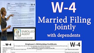 W4 for Married filing jointly with dependents w4 Married filing jointly withholding [upl. by Akinor]