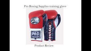 Product Review PRO Boxing Supplies Training Gloves [upl. by Selassie]