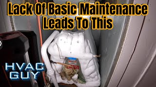 Frozen Coil Was Hiding A Surprise hvacguy hvaclife hvactrainingvideos [upl. by Hachman]