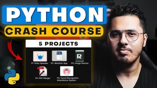 Python Crash Course in Hindi  5 Python Projects  Complete Python Tutorial [upl. by Lyudmila987]