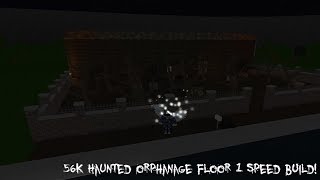 Speed Build  Haunted Orphanage Floor 1  Welcome to Bloxburg  Roblox [upl. by Jarv716]