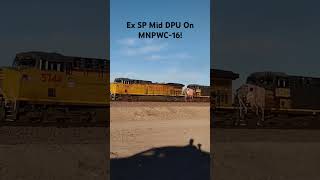 WB UP M Train At Daggett Ca shorts bigbossrailfanner highdesert [upl. by Attwood]