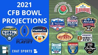 College Football Bowl Predictions 2021 UPDATED CFP Semifinals Matchups  New Years Six Bowl Games [upl. by Jarin309]