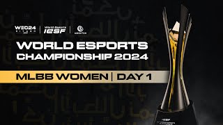 🔴 LIVE  IESF WEC 2024  MLBB WOMEN DAY 1  Bahasa Indonesia [upl. by Airt]