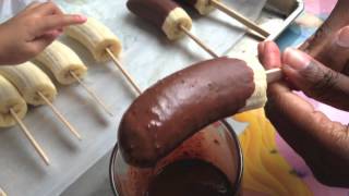 How To Make Chocolate Covered Bananas [upl. by Martineau]