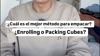 Cuál es el MEJOR método para empacar  Packing Cubes vs Enrollar Ropa 🚀 shorts [upl. by Heyer]